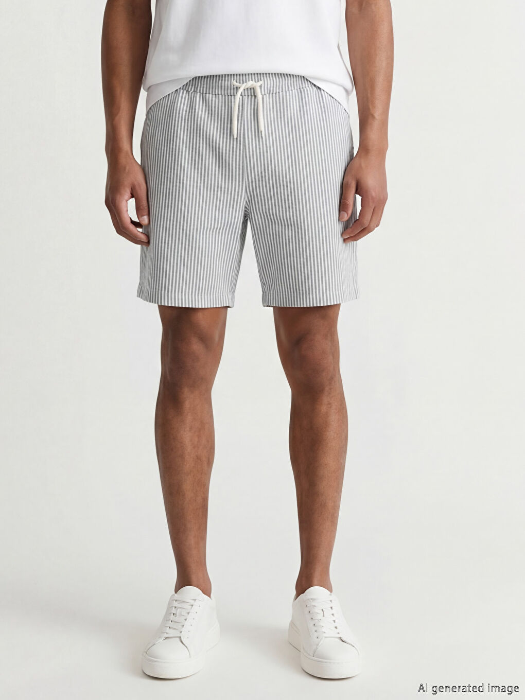 Regular Fit Striped Men's Shorts-1