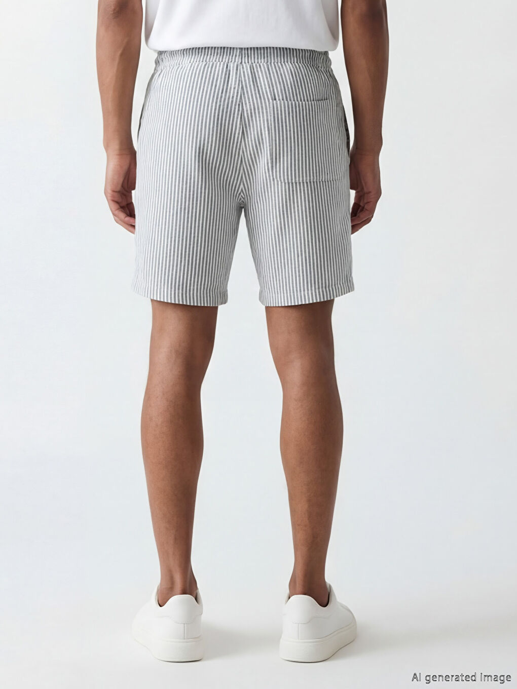 Regular Fit Striped Men's Shorts-2