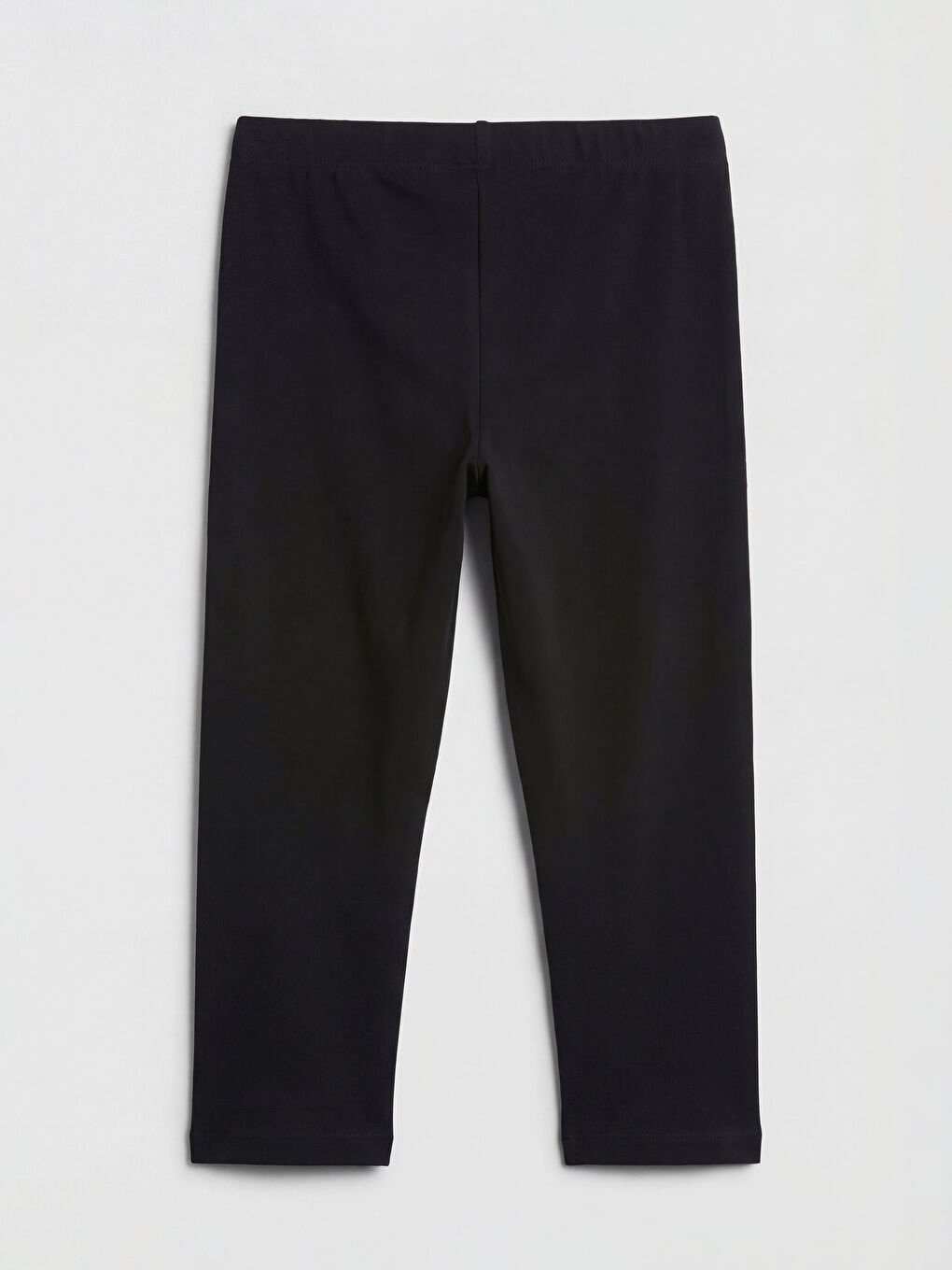 Siyah Beli Lastikli Kız Çocuk Tayt-1