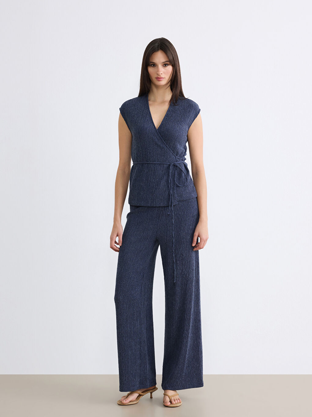 TAMNO PLAVA Bluza Žena-1