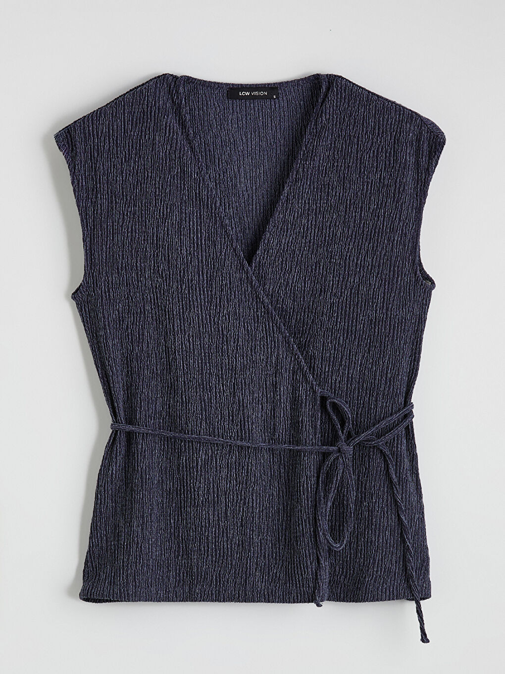 TAMNO PLAVA Bluza Žena-4