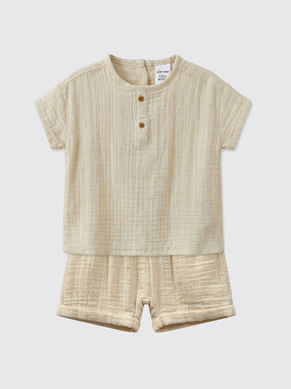 Muslin Baby Boys' T-shirt and Shorts Set