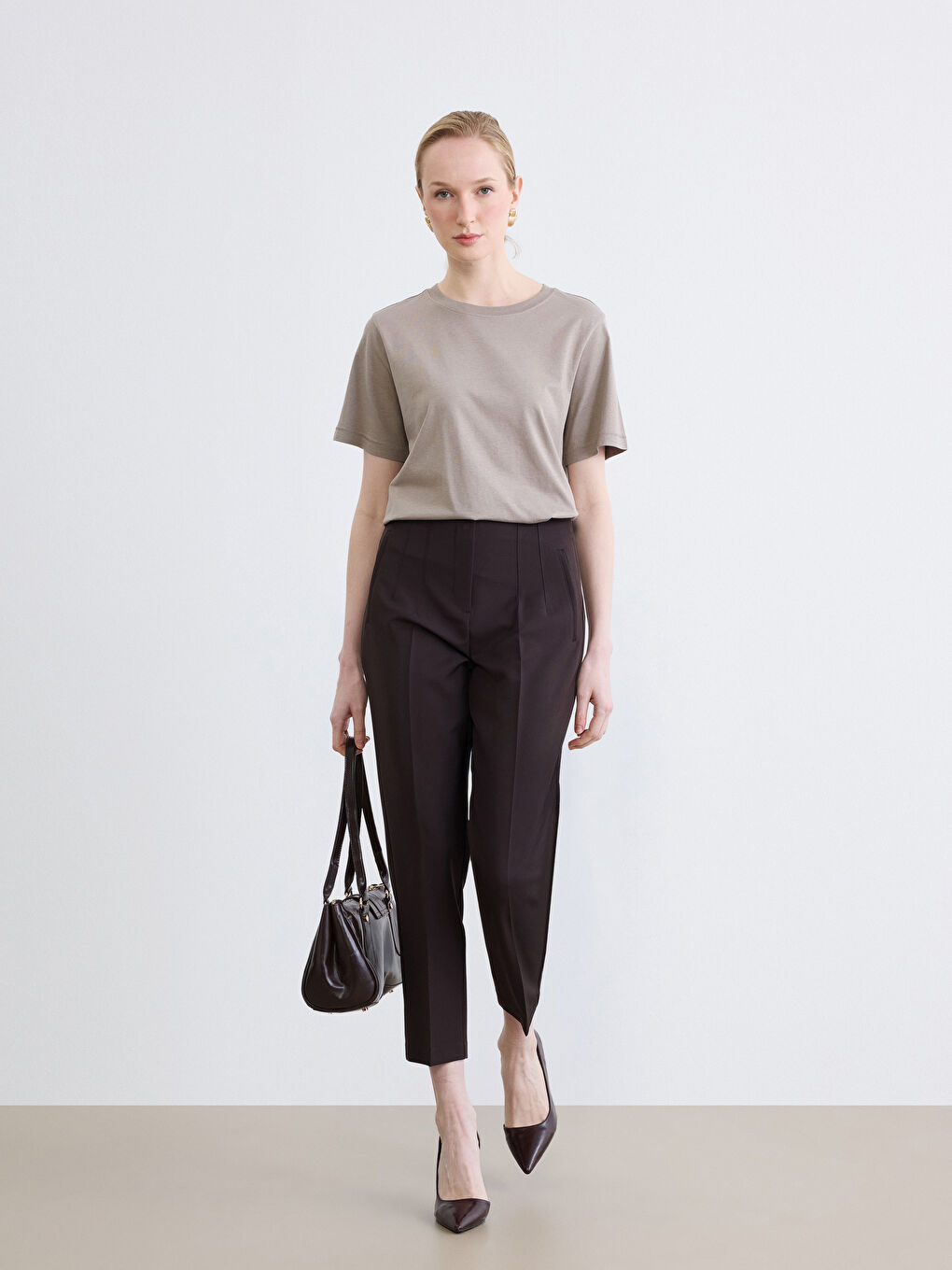 Pantalons de costume BRUN Femme