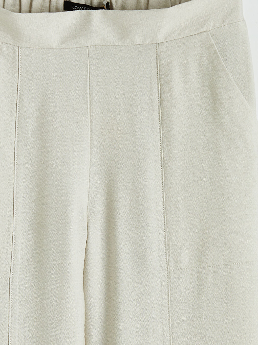 Pantalon Femme à Taille Élastiquée-5