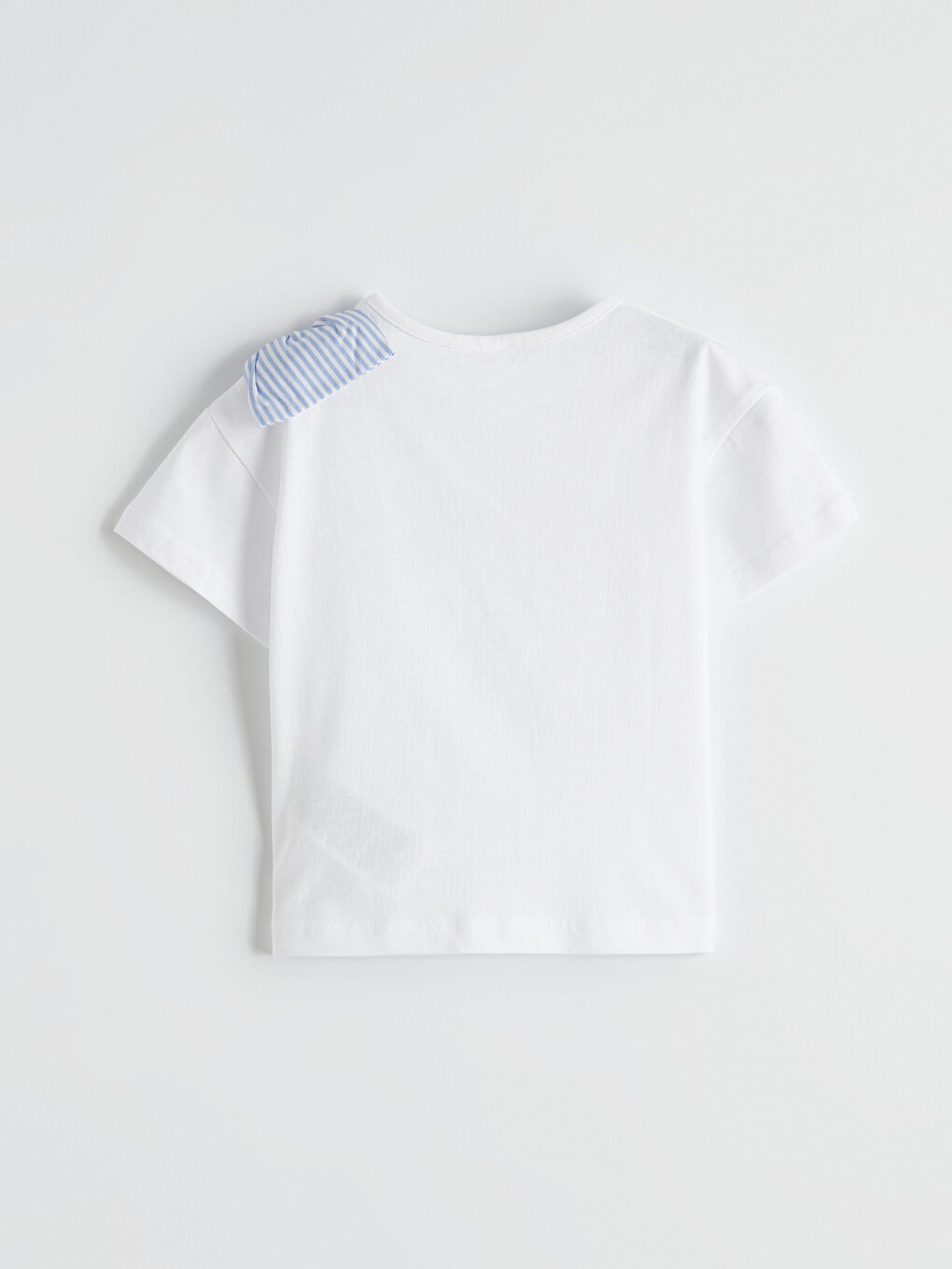 Ekru Kız Çocuk Baskılı Tişört-2