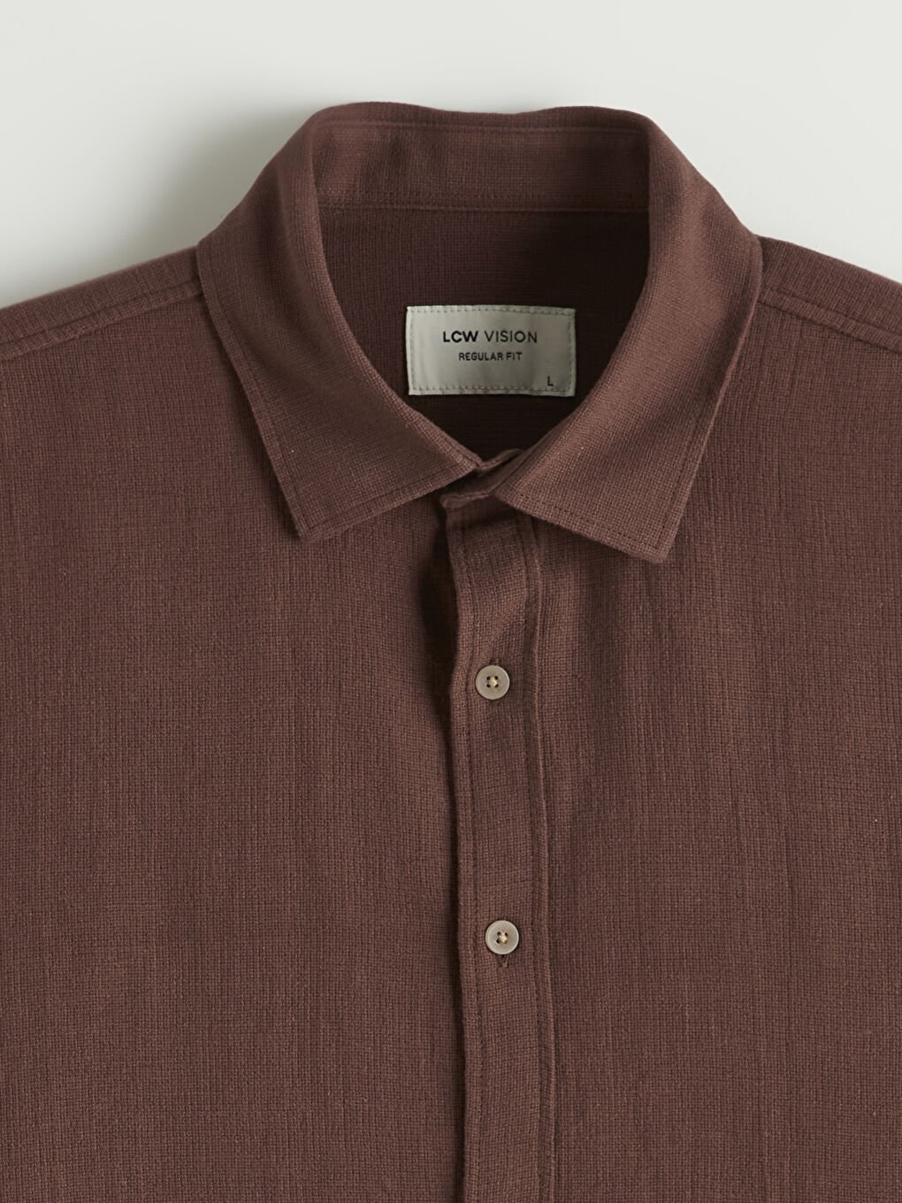 Kahverengi Regular Fit Erkek Gömlek-1