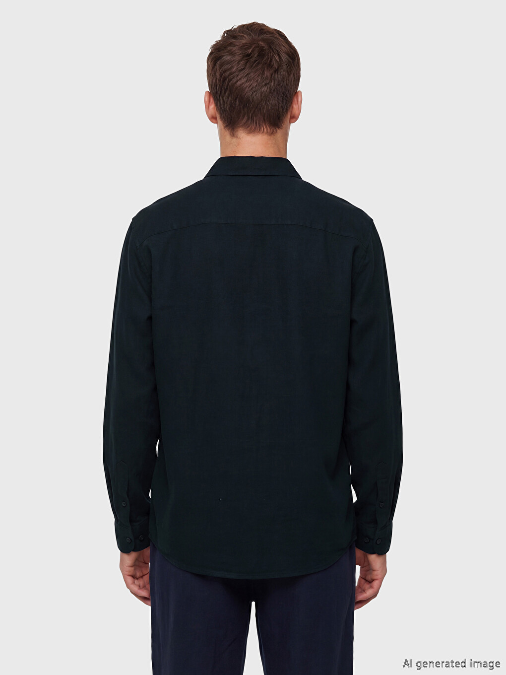 Regular Fit Men's Textured Shirt-3