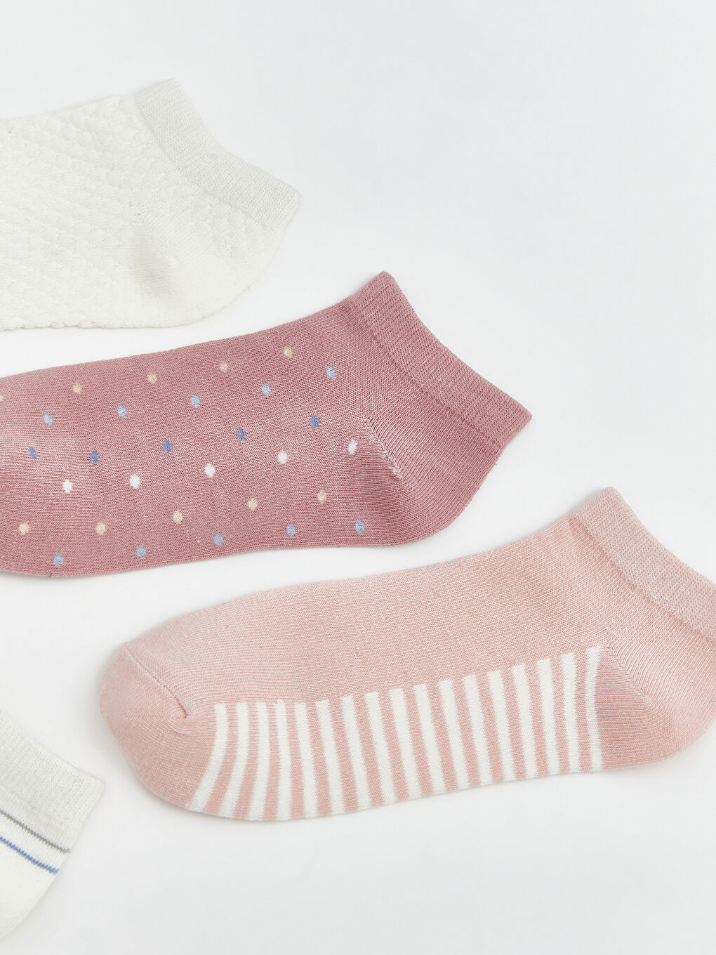 Woman ECRU Trainer Socks-1