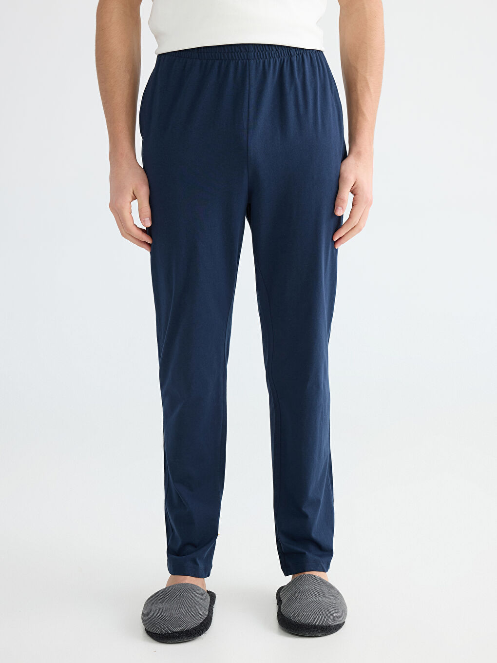 Lacivert Standart Kalıp Erkek Pijama Altı-1