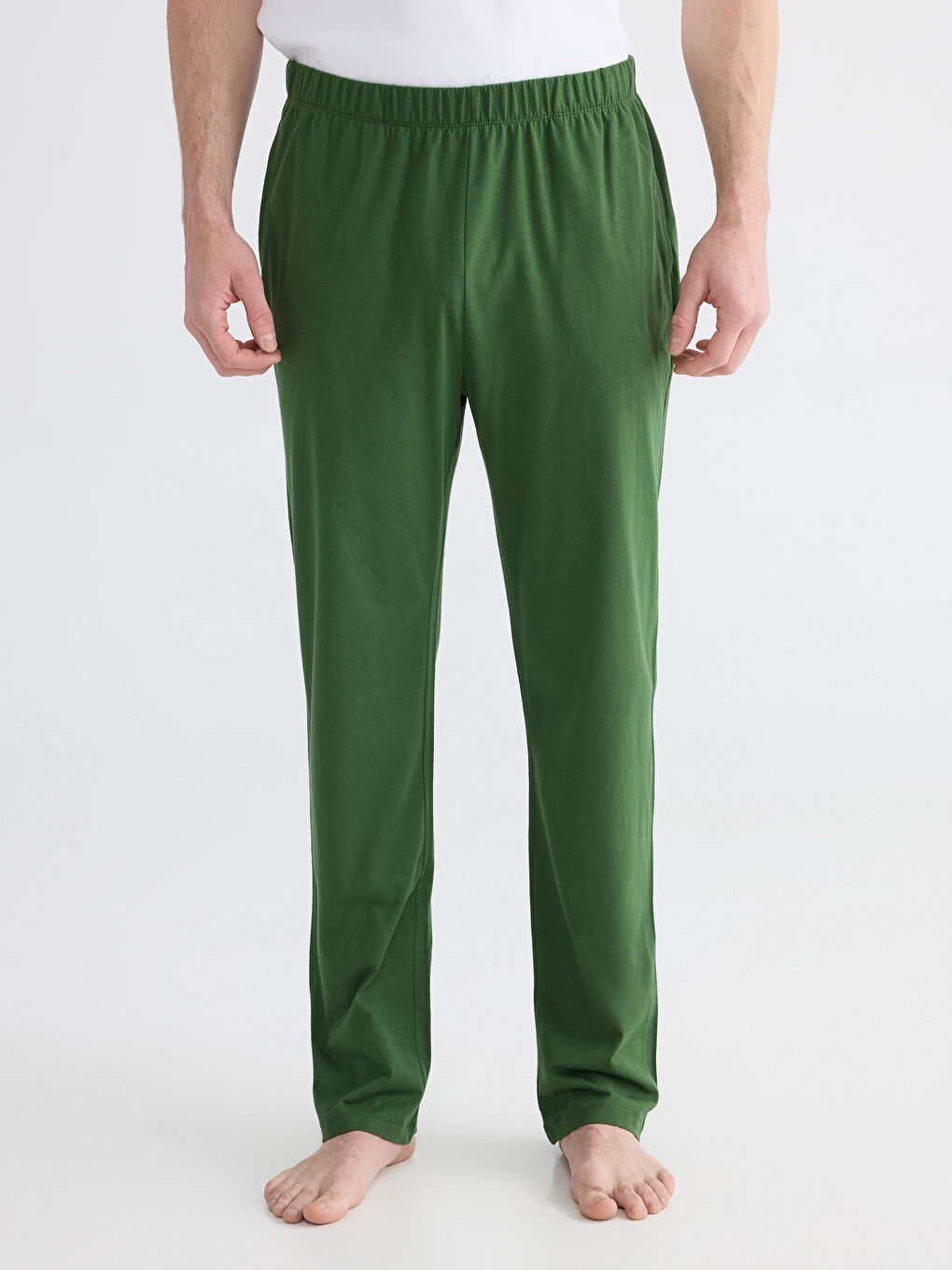 Yeşil Standart Kalıp Erkek Pijama Altı-1