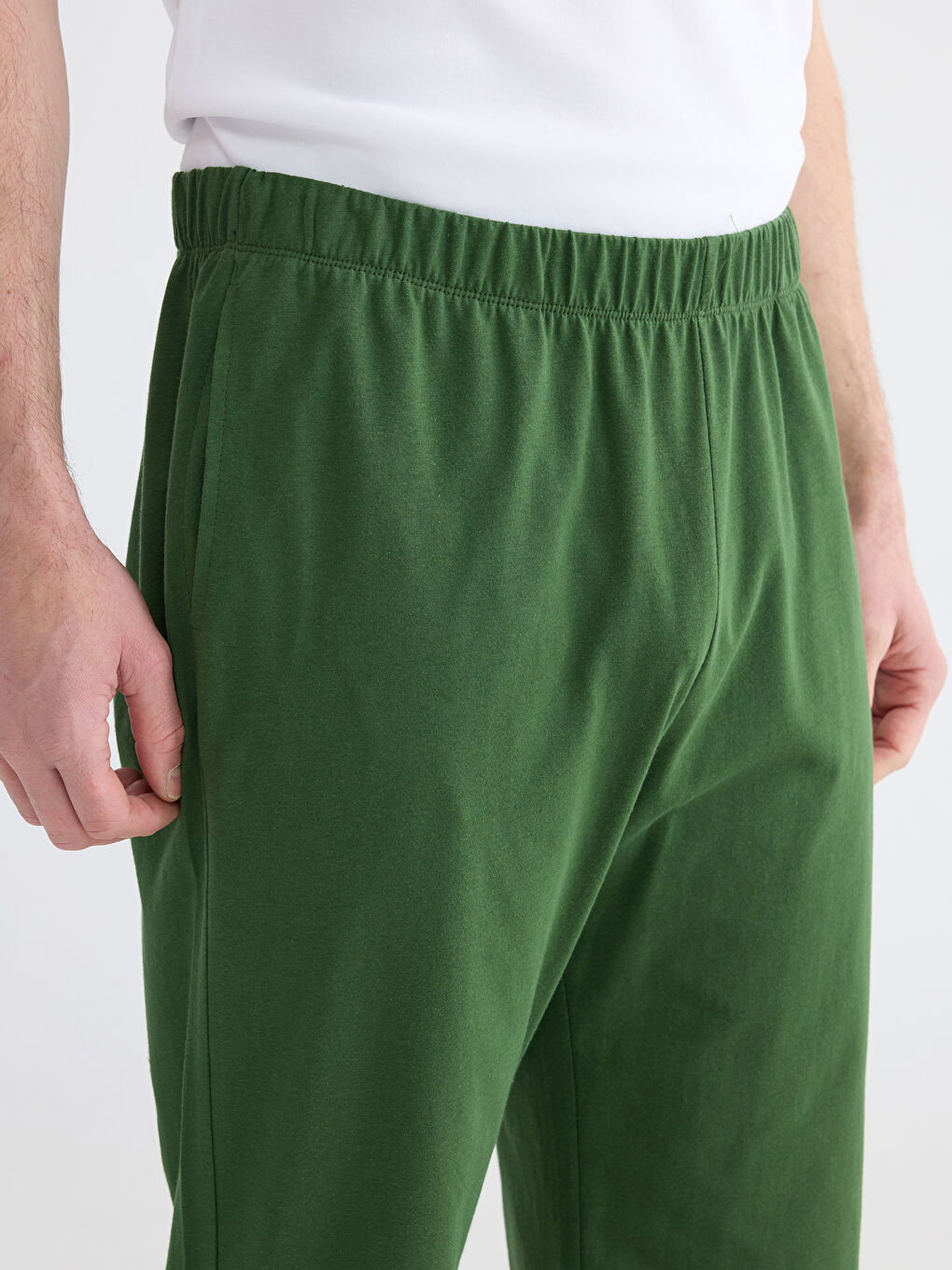 Yeşil Standart Kalıp Erkek Pijama Altı-2