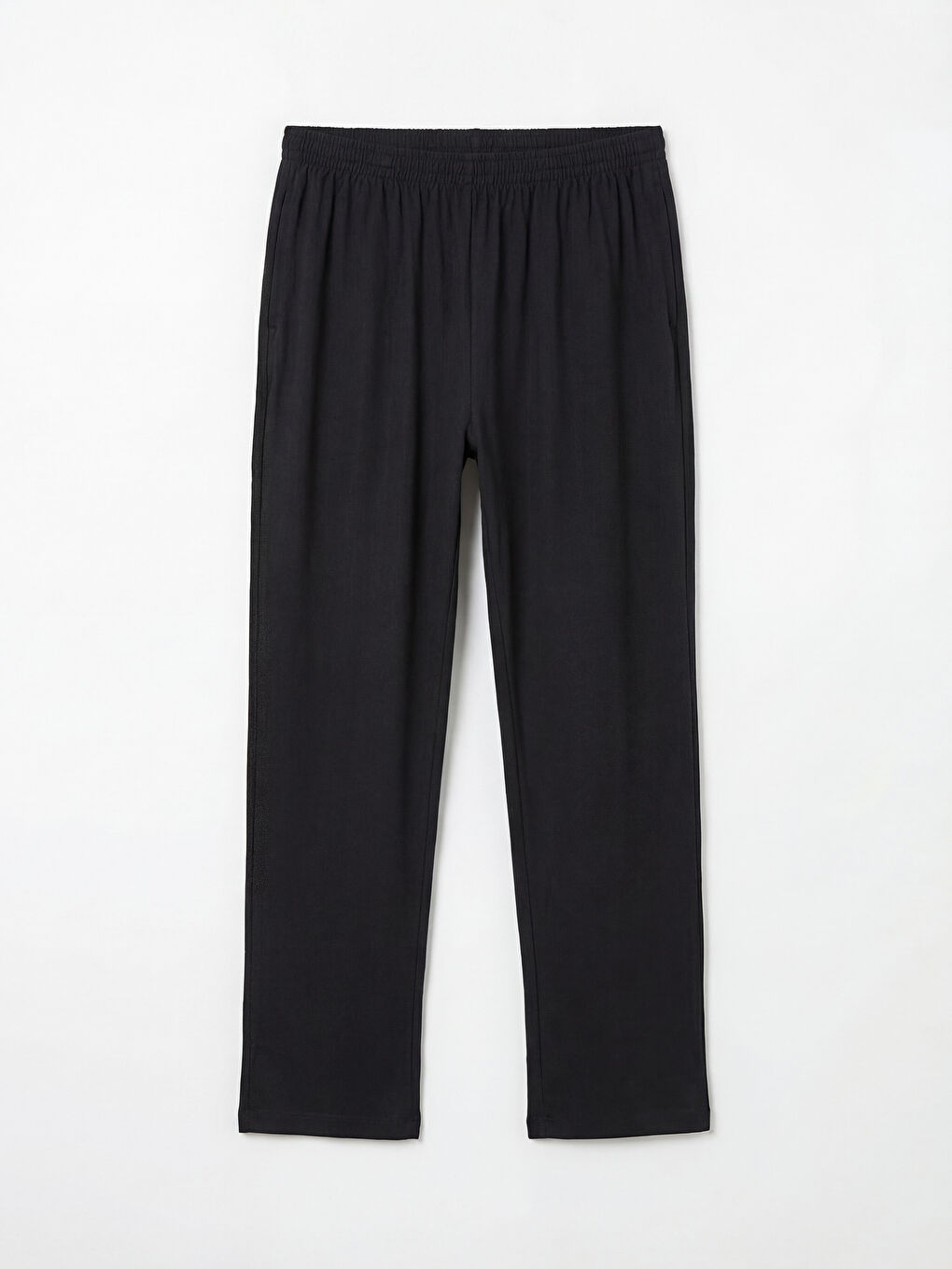 Siyah Standart Kalıp Erkek Pijama Altı-4