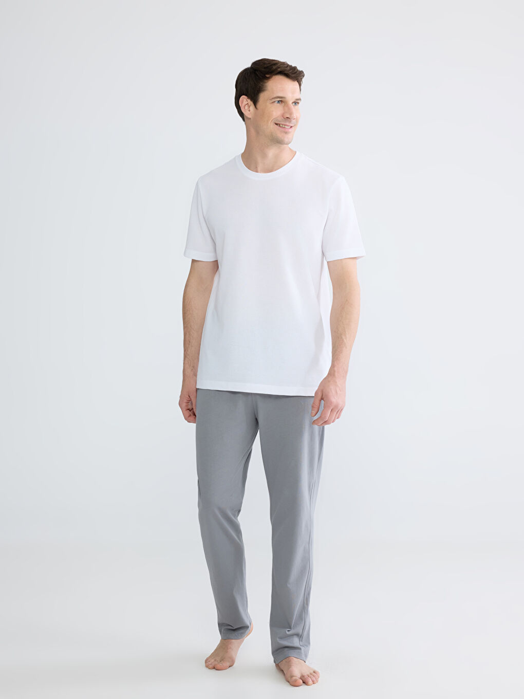 Gri Standart Kalıp Erkek Pijama Altı