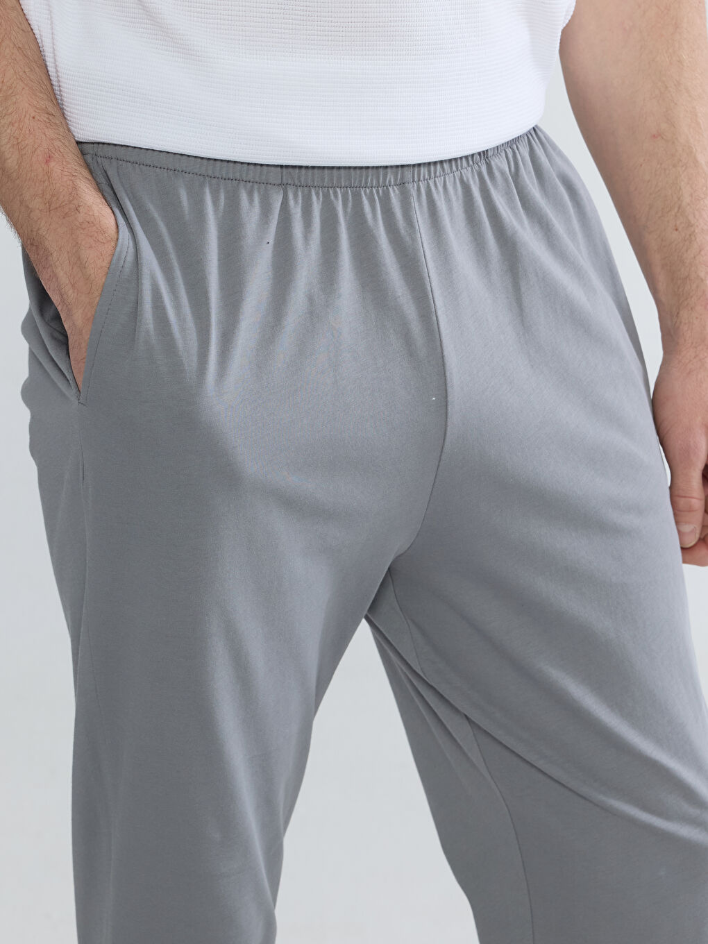 Gri Standart Kalıp Erkek Pijama Altı-2