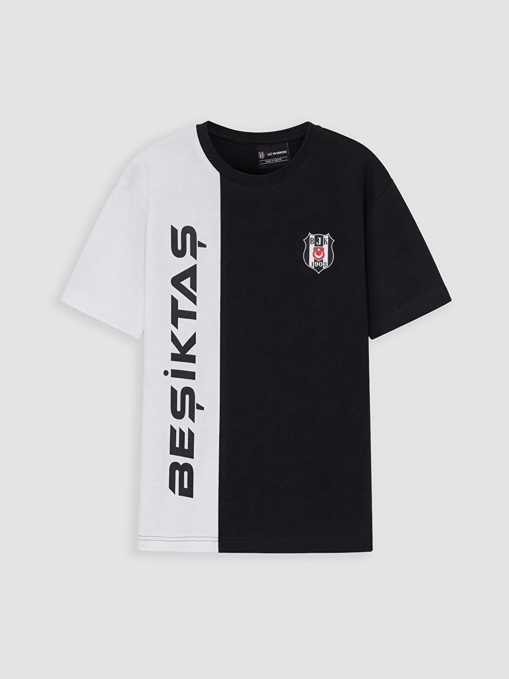 Siyah Beşiktaş Baskılı Erkek Çocuk Şortlu Takım-1