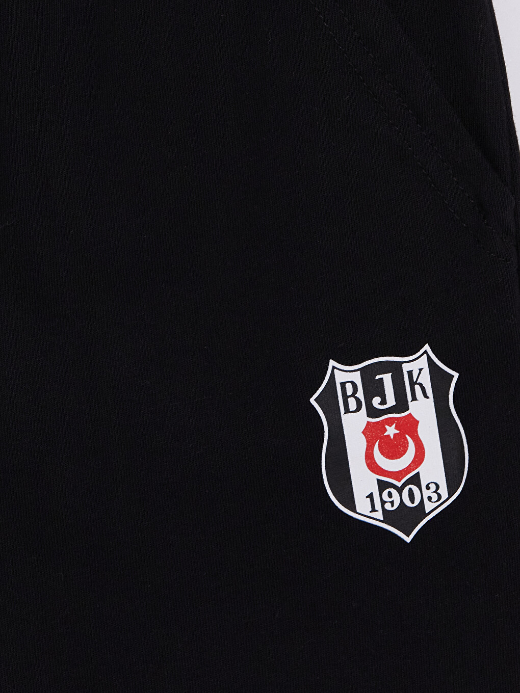 Siyah Beşiktaş Baskılı Erkek Çocuk Şortlu Takım-5