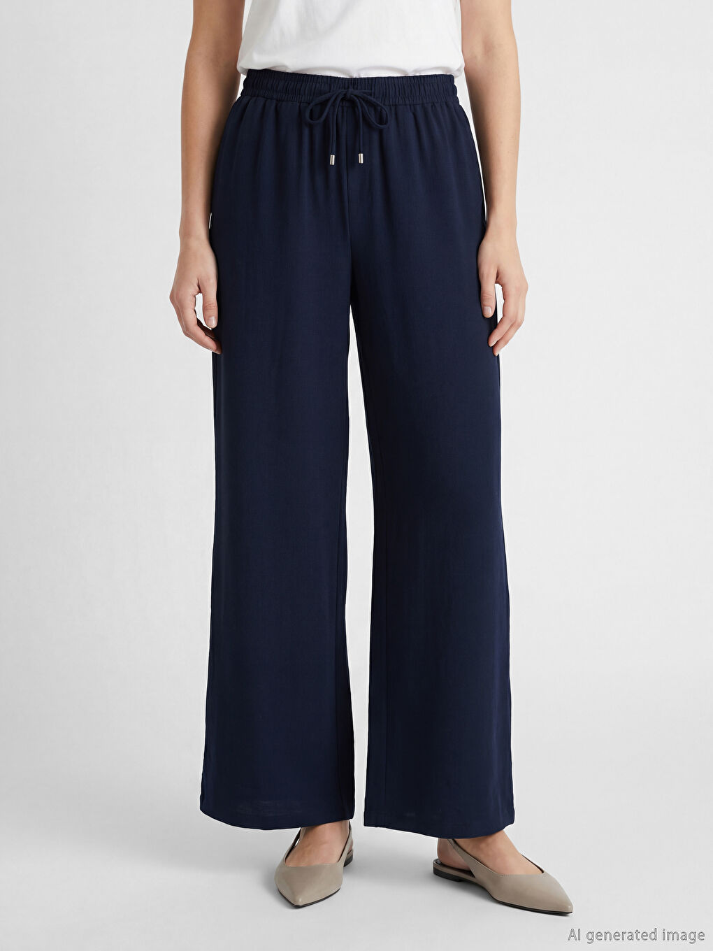 بنطلون كحلي امرأة-3