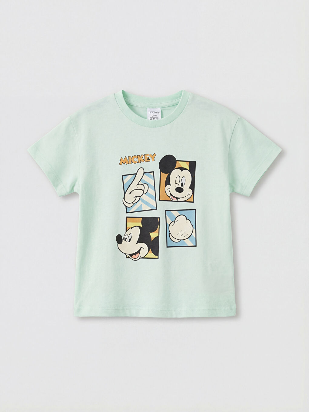 Yeşil Mickey Mouse Baskılı Erkek Bebek Takım-1