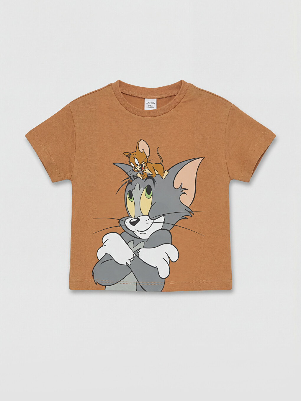 Kahverengi Tom & Jerry Baskılı Erkek Bebek Takım-1