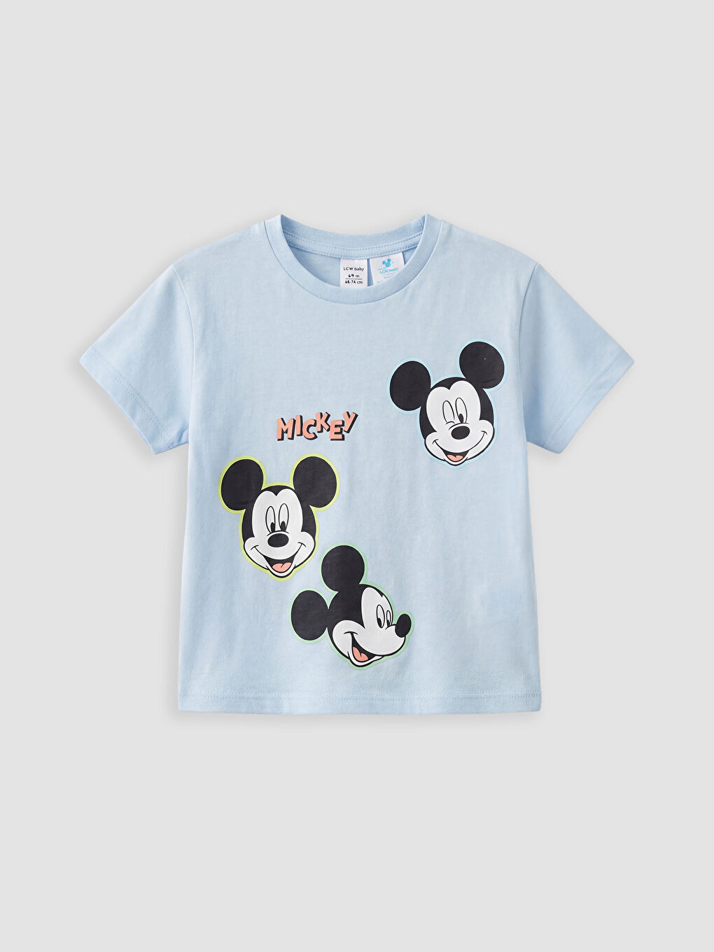 Mickey Mouse Baskılı Erkek Bebek Şortlu Takım-1