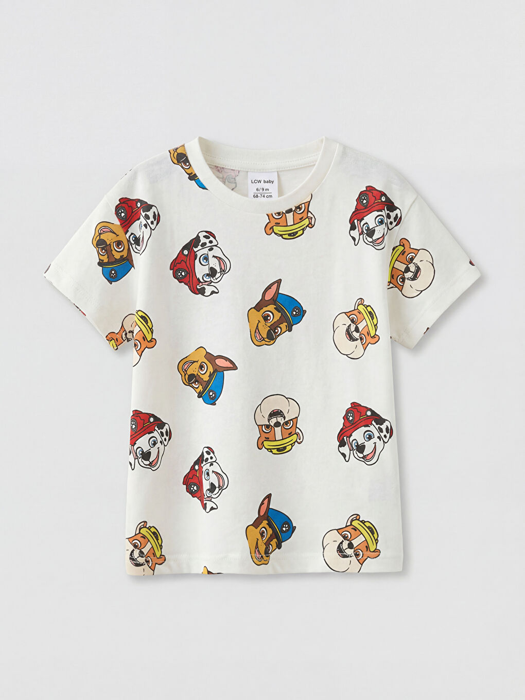 Ekru Paw Patrol Baskılı Erkek Bebek Takım-1