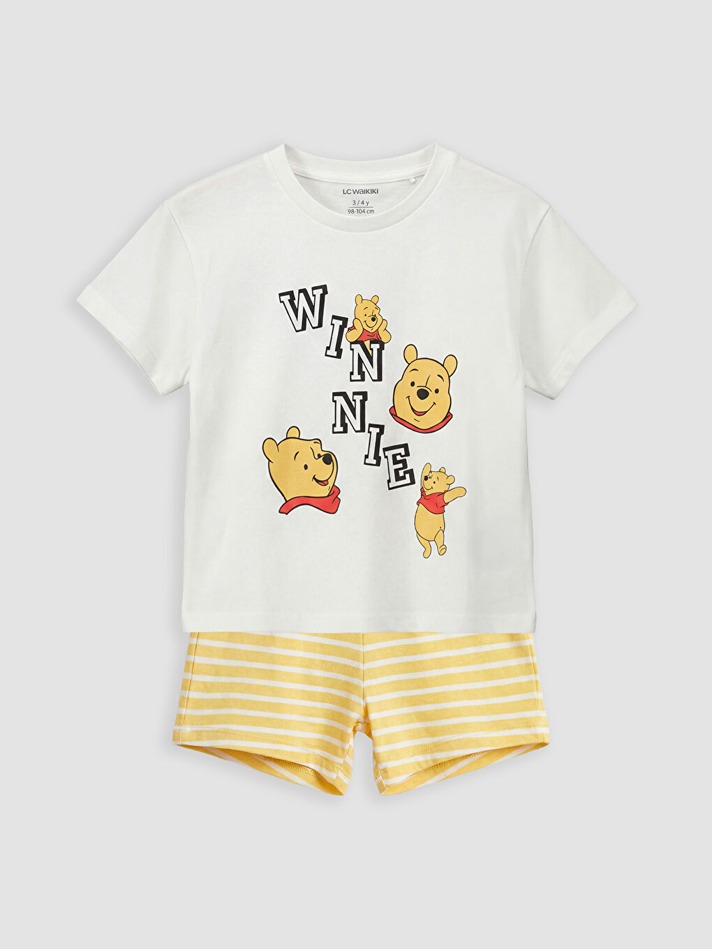 Winnie the Pooh Baskılı Erkek Bebek Pijama Takımı