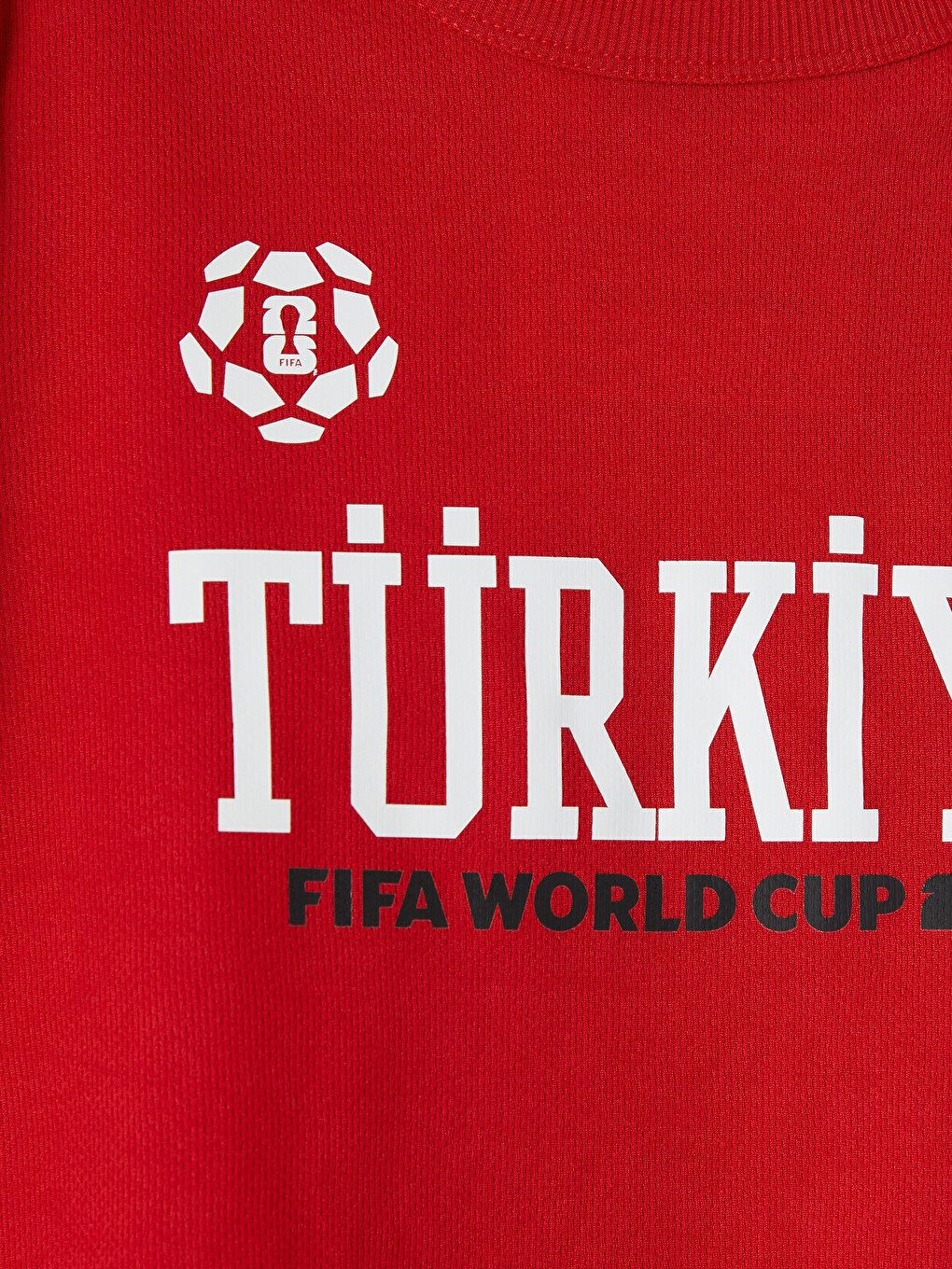 Kırmızı FIFA 2026 Baskılı Erkek Çocuk Şortlu Takım-3
