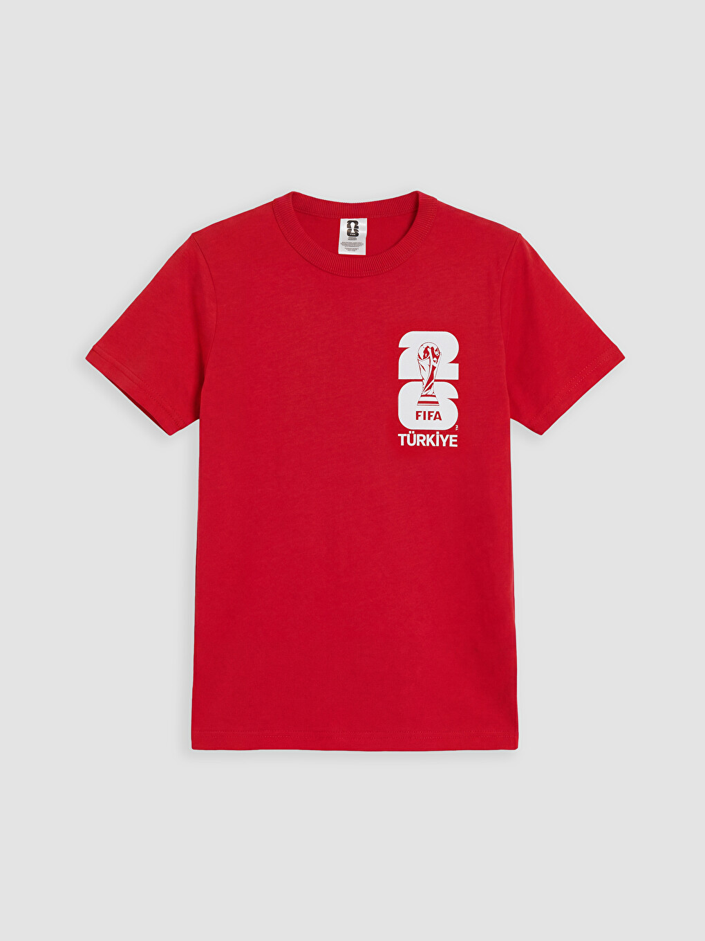 Crew Neck FIFA Printed Boys' T-Shirt