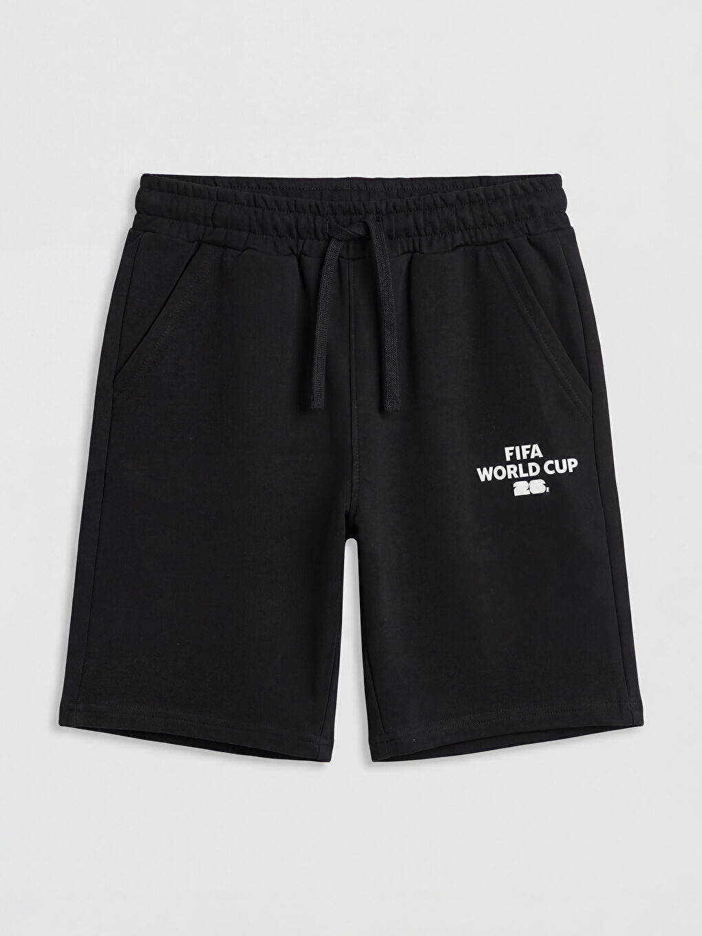 Siyah FIFA Baskılı Erkek Çocuk Şort