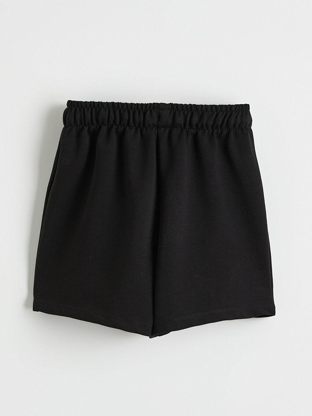 Siyah Bisiklet Yaka Kız Çocuk Tişört ve Şort-6