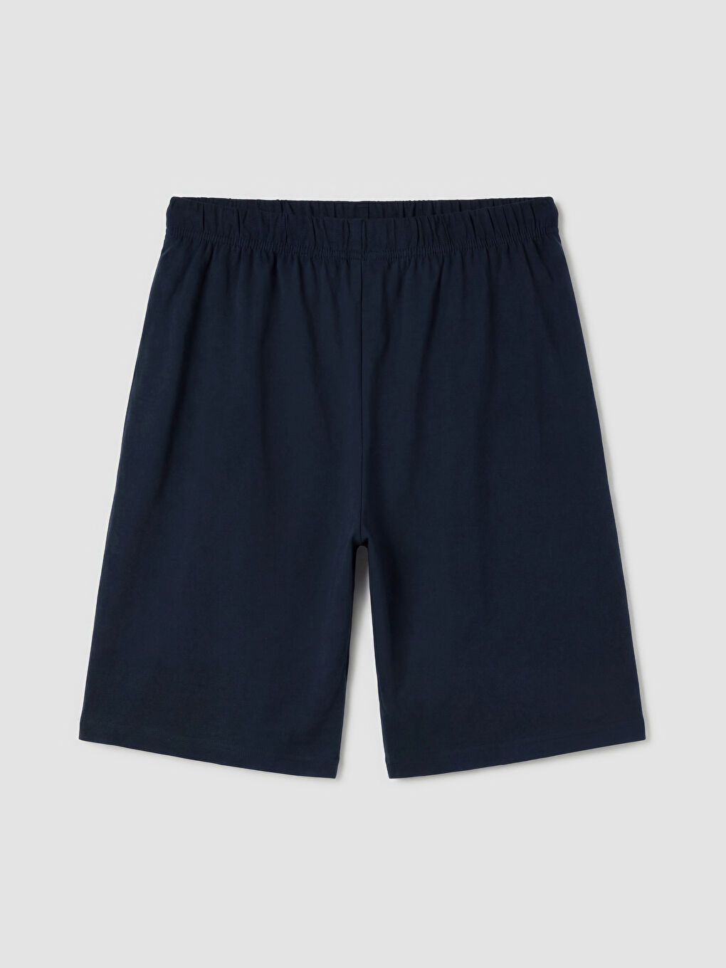 Mavi Standart Kalıp Erkek Şortlu Pijama Takımı-5