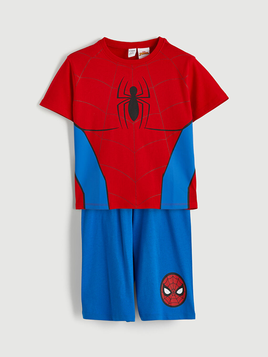 Spider-Man Baskılı Erkek Çocuk Şortlu Pijama Takımı
