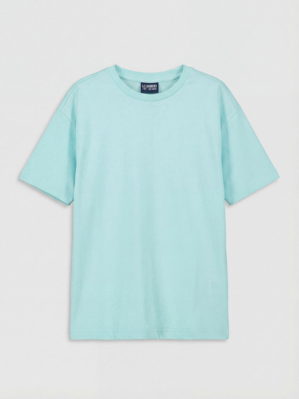 Yeşil Bisiklet Yaka Kısa Kollu Kız Çocuk Tişört