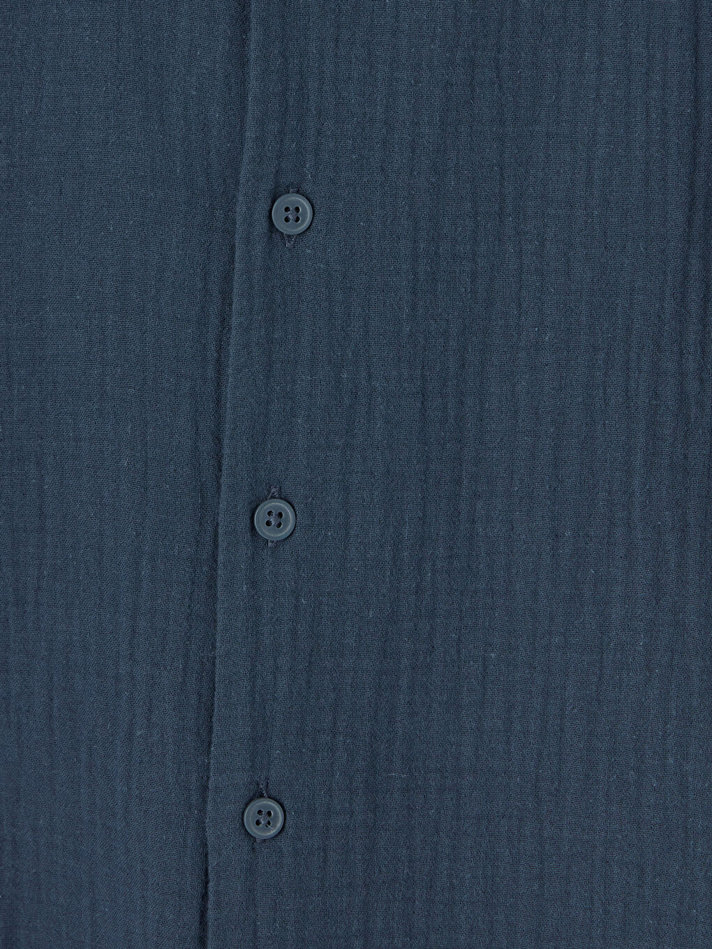 Lacivert Kısa Kollu Dokulu Erkek Çocuk Gömlek-2