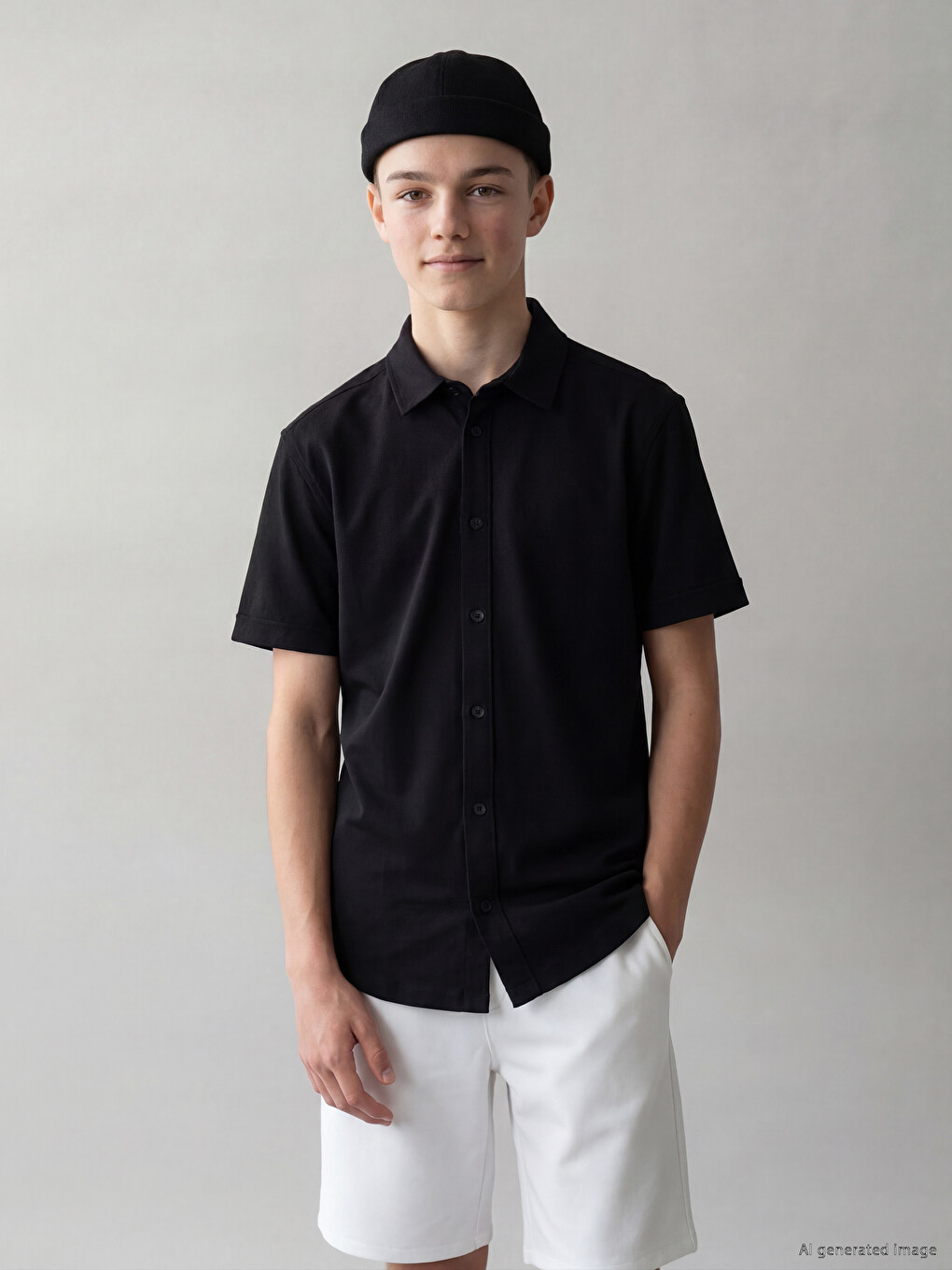 Poplin Boys' Shirt-1