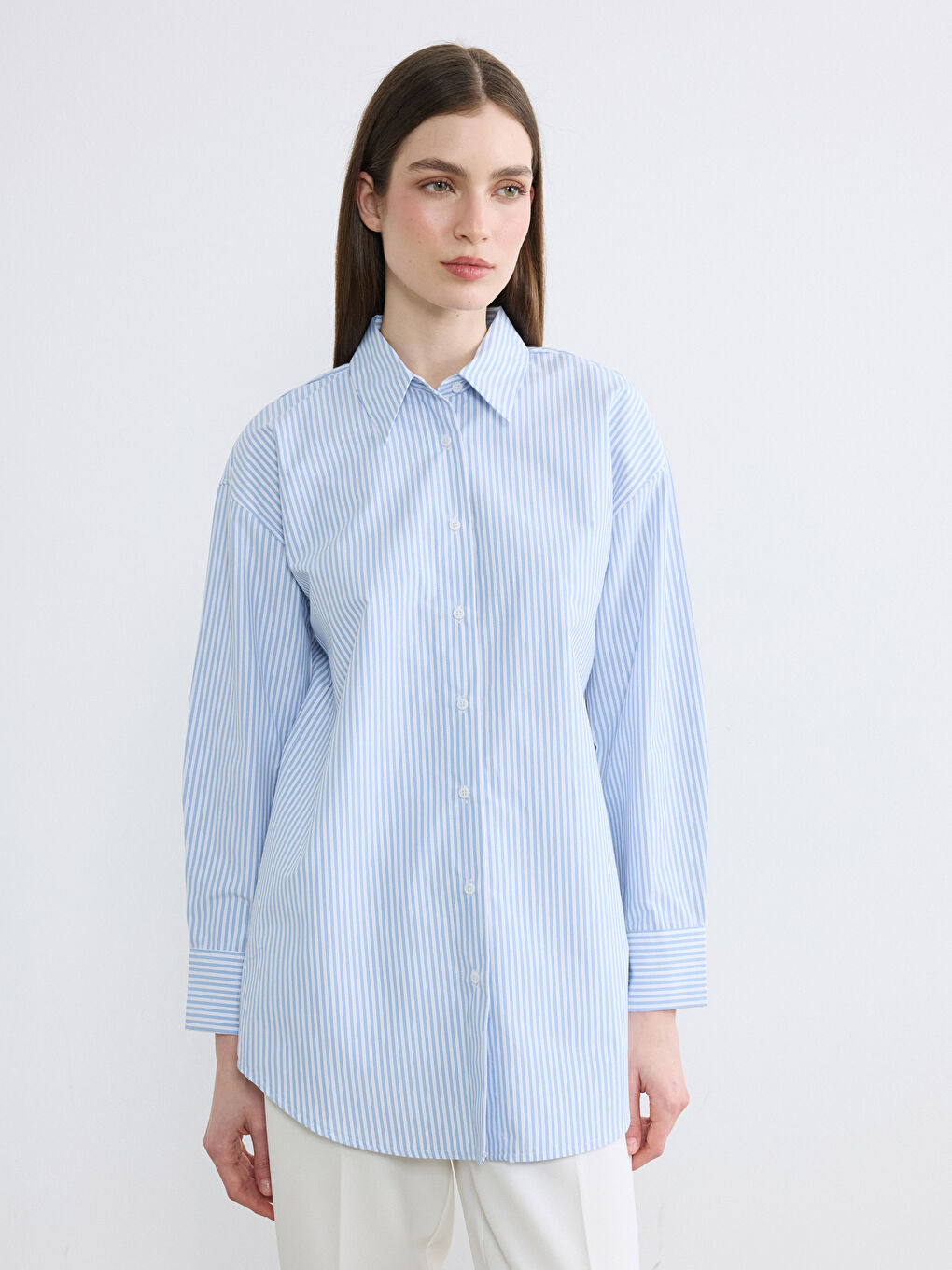 Woman BLUE Shirt Tunic