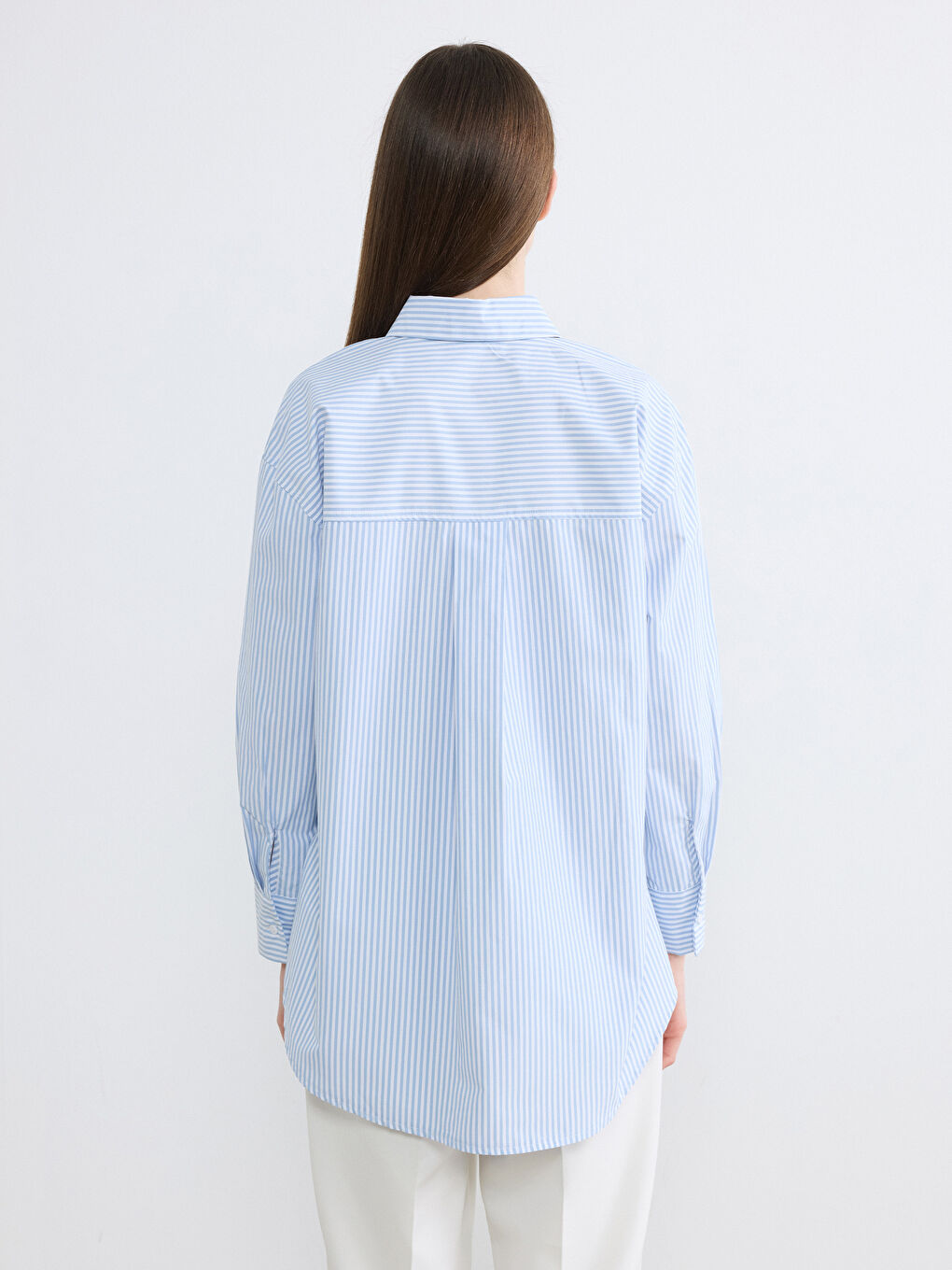 Woman BLUE Shirt Tunic-3