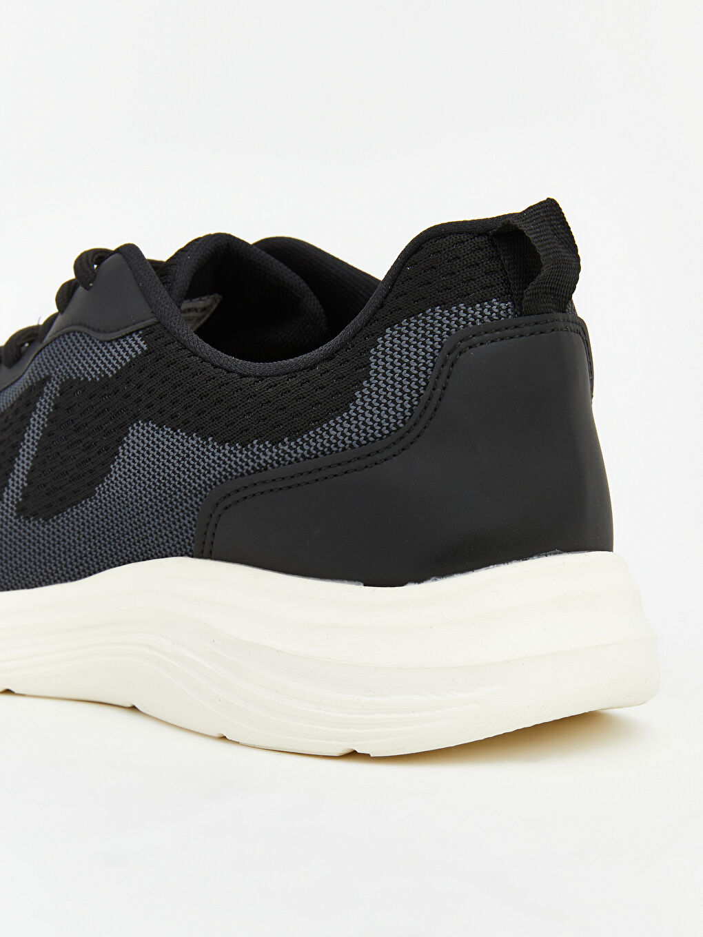 Siyah File Detaylı Erkek Spor Ayakkabı-4