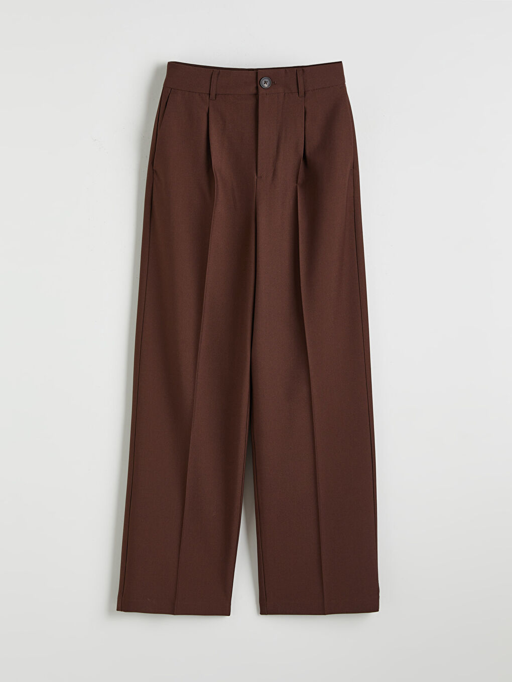 Woman BROWN Formal Dress Trousers-4