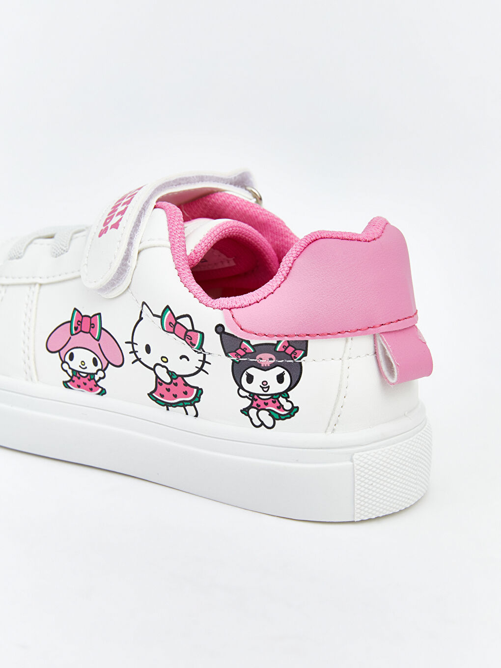 Beyaz Hello Kitty Baskılı Kız Bebek Spor Ayakkabı -4