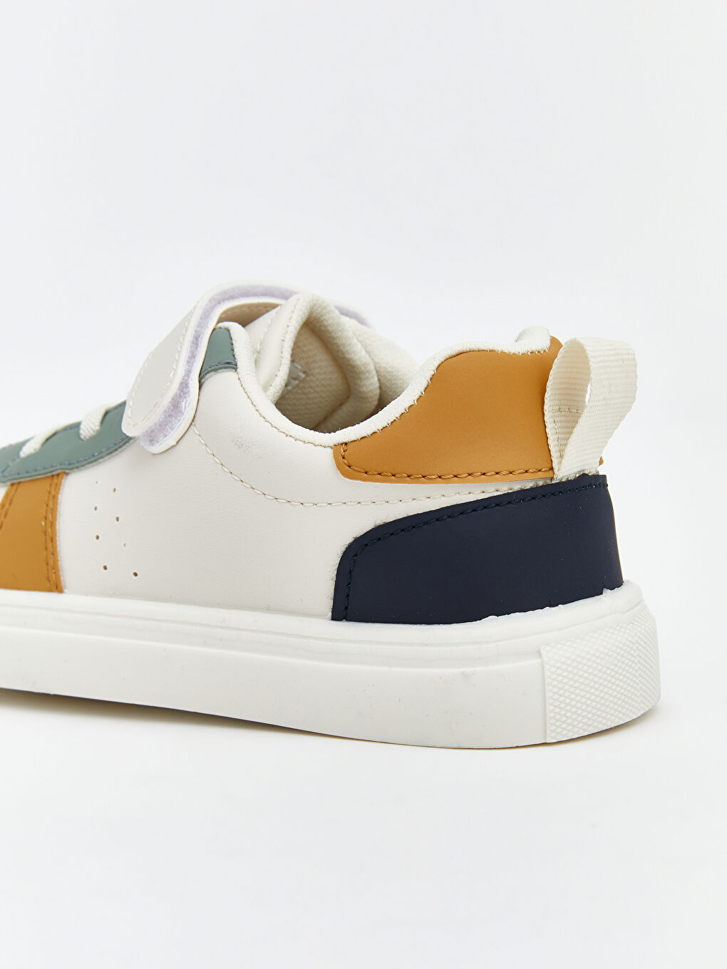 Bej Bağcık ve Cırt Cırtlı Erkek Bebek Spor Ayakkabı-4