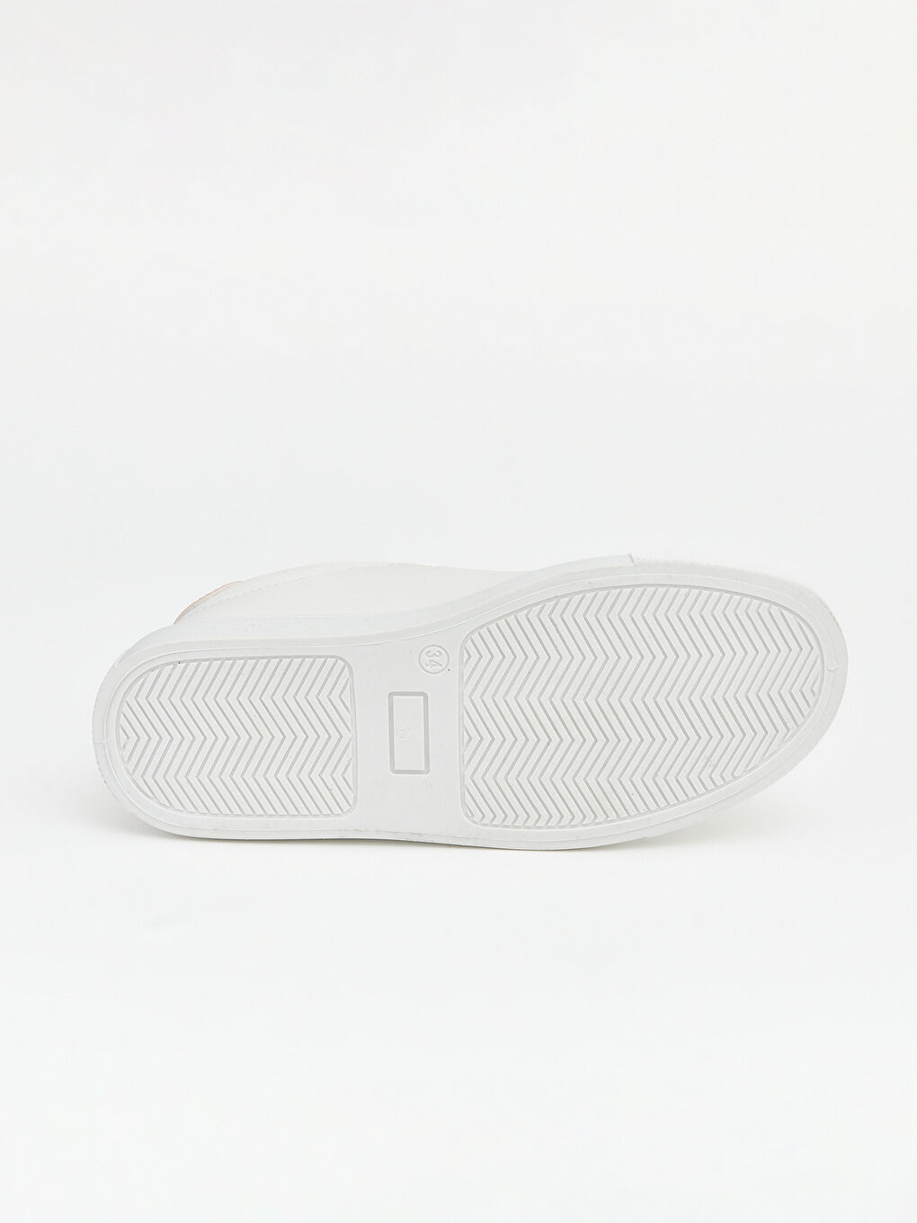 Beyaz Çiçek Nakışlı Kız Çocuk Spor Ayakkabı-3