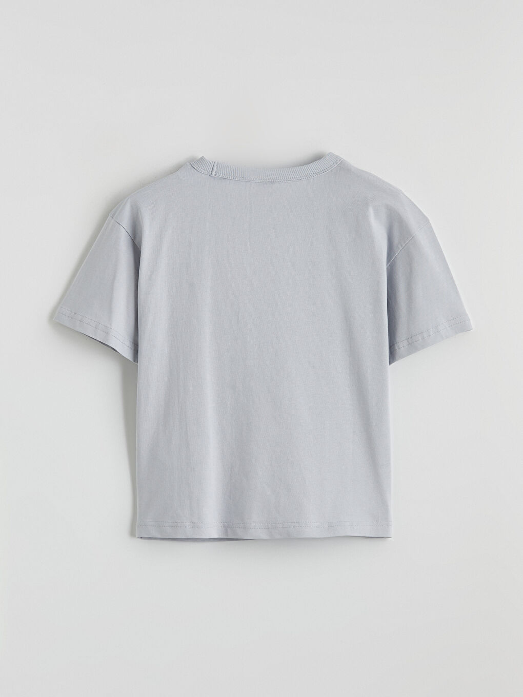 Gri Baskılı Erkek Çocuk Tişört ve Şort-3