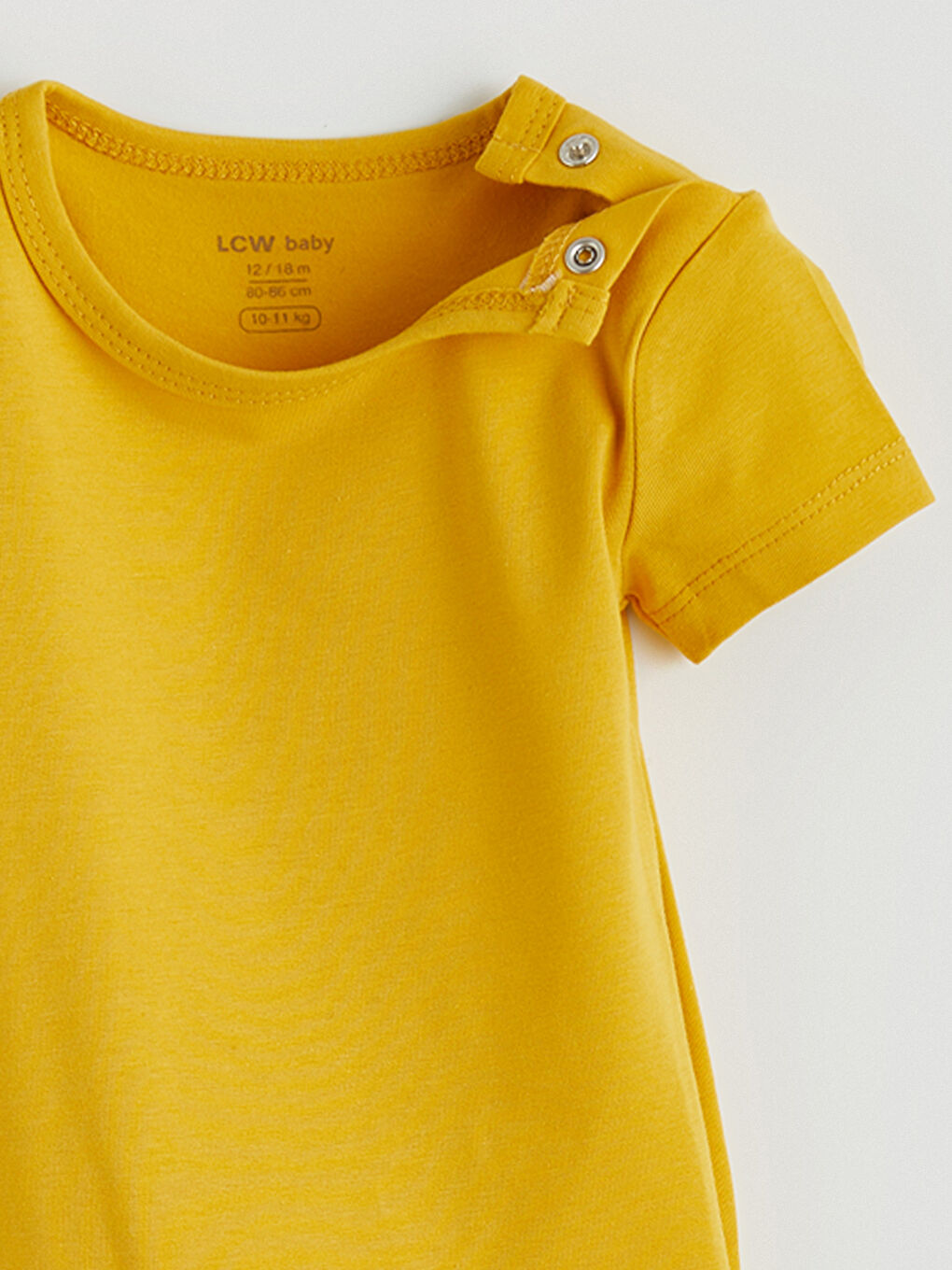 Ekru Erkek Bebek Çıtçıtlı Body 2'li-3