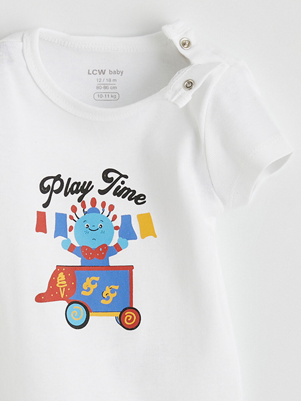 Ekru Erkek Bebek Çıtçıtlı Body 2'li-7