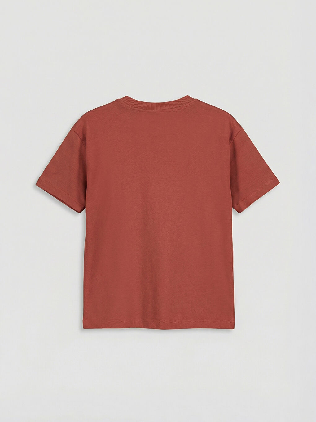 Pembe Bisiklet Yaka Baskılı Erkek Çocuk Tişört-1