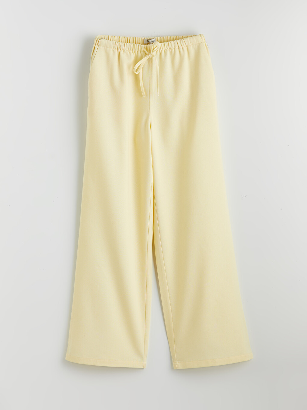 Elastic Waist Wide Leg Women's Muslin Trousers-4