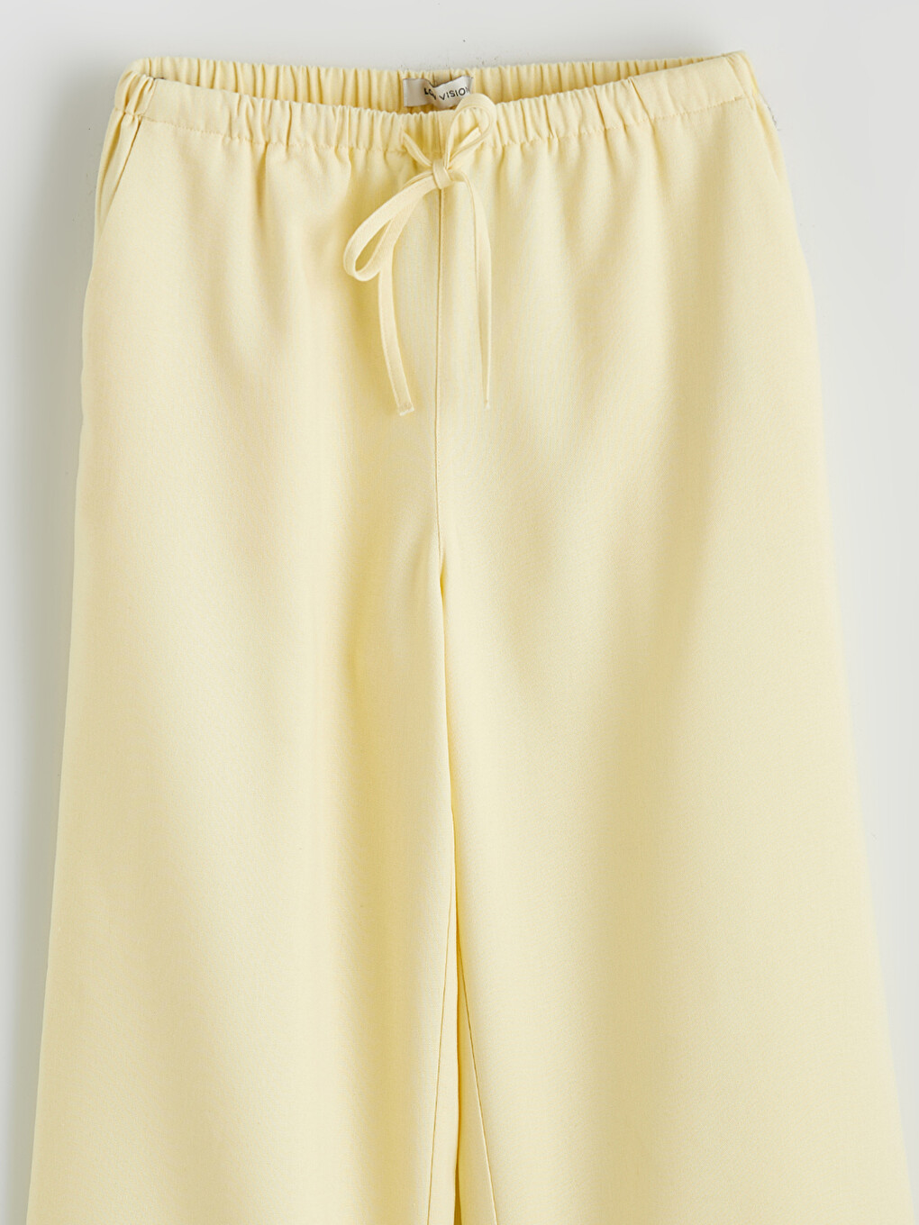 Elastic Waist Wide Leg Women's Muslin Trousers-5