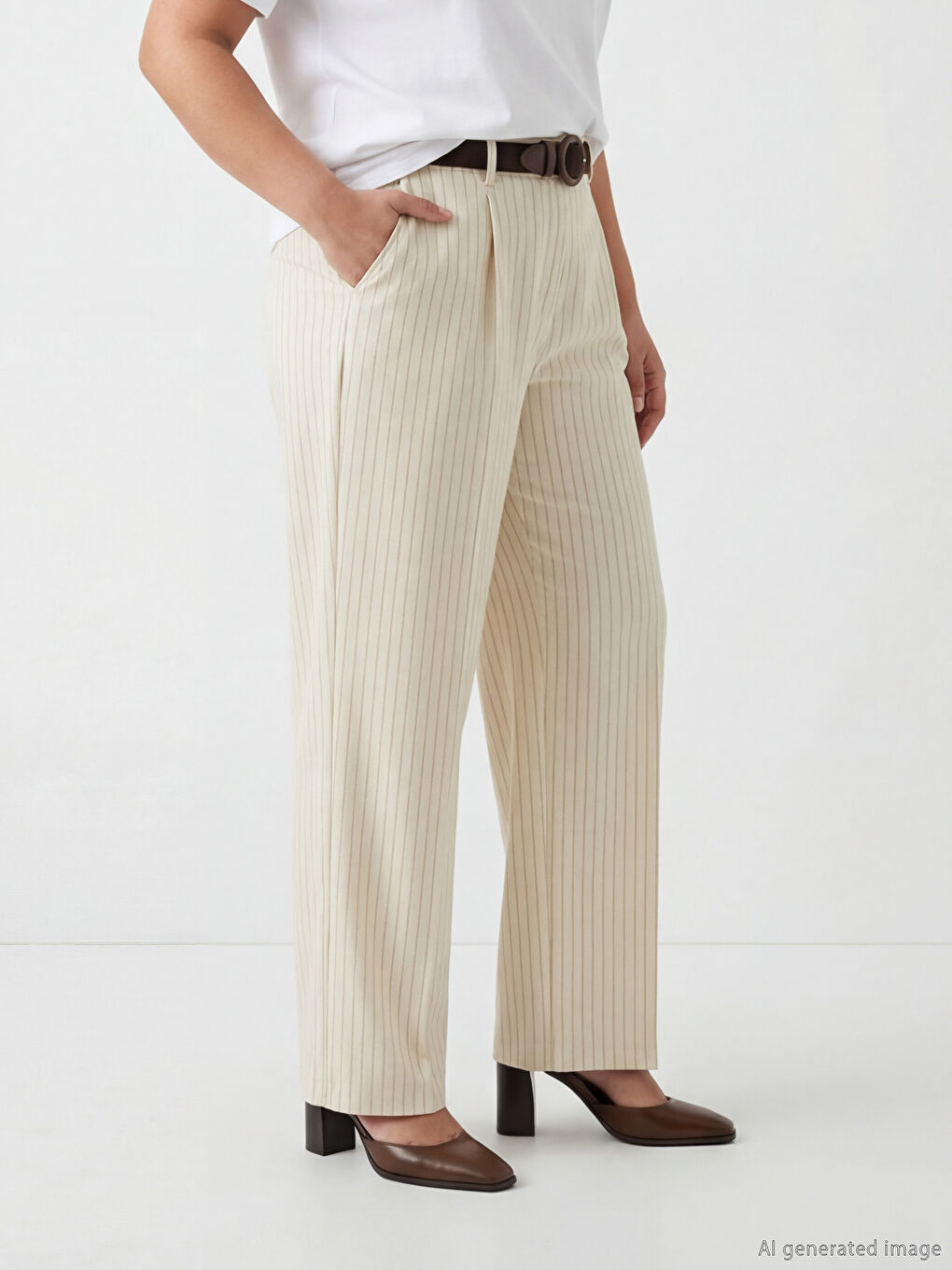 Woman BROWN Trousers-3