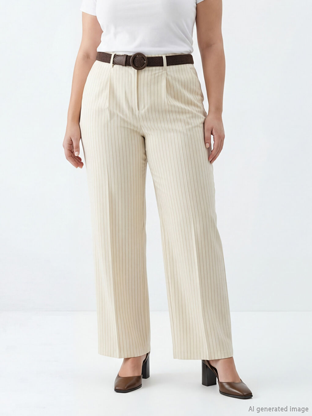 Woman BROWN Trousers-4